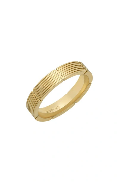 Bony Levy 14k Gold Textured Band In 14k Yellow Gold