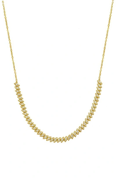 Bony Levy Rita Diamond Marquise Necklace In 18k Yellow Gold