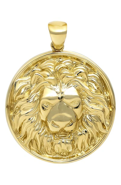 Bony Levy 14k Gold Lion Medallion In 14k Yellow Gold