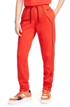 Nike Air Fleece Joggers In Crimson/ Oxen Brown