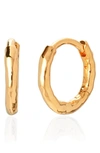 Monica Vinader Siren Mini Huggie Earrings In Yellow Gold