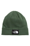 The North Face Dock Worker Beanie In Green