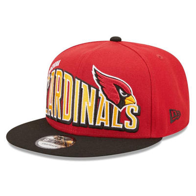 New Era Cardinal/black Arizona Cardinals Wordmark Flow 9fifty Snapback Hat