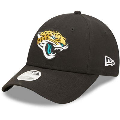New Era Black Jacksonville Jaguars Simple 9forty Adjustable Hat