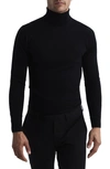 Reiss Caine Wool Turtleneck Sweater In Black