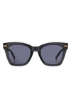 Missoni 51mm Transparent Cat Eye Sunglasses In Grey/ Grey