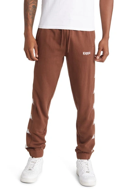 Kappa Authentic Volki Sweatpants In Brown Dk