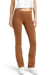 Alo Yoga Airbrush Low Rise Bootcut Leggings In Cinnamon Brown