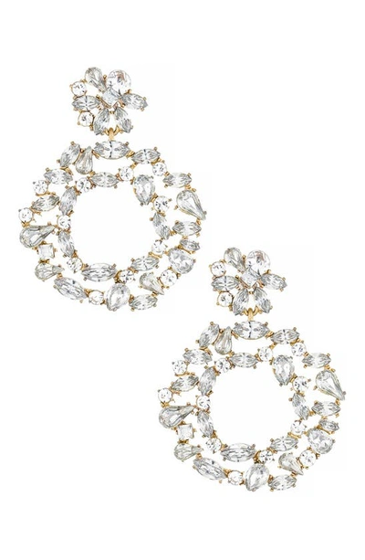 Ettika Crystal Bouquet Drop Earrings In Gold