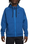 Nike Men's  Therma Therma-fit Full-zip Fitness Top In Blue