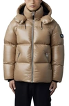 Mackage Kent Water Repellent Down Puffer Jacket In Brown