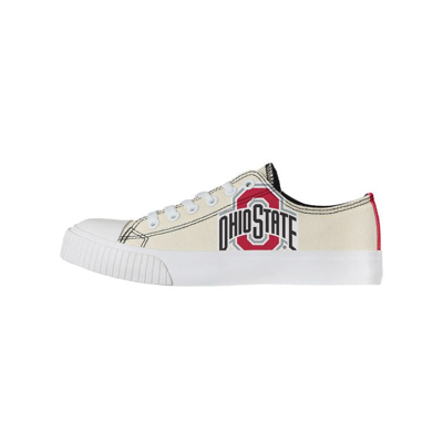 Foco Cream Ohio State Buckeyes Low Top Canvas Shoes