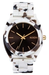 NIXON NIXON THE TIME TELLER ACETATE BRACELET WATCH, 40MM