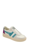 Gola Classics Grandslam Trident Sneaker In White/ Ocean/ Ash