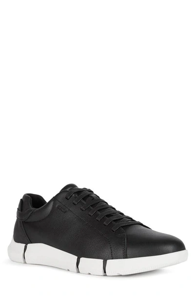 Geox Man Sneakers Black Size 8 Leather