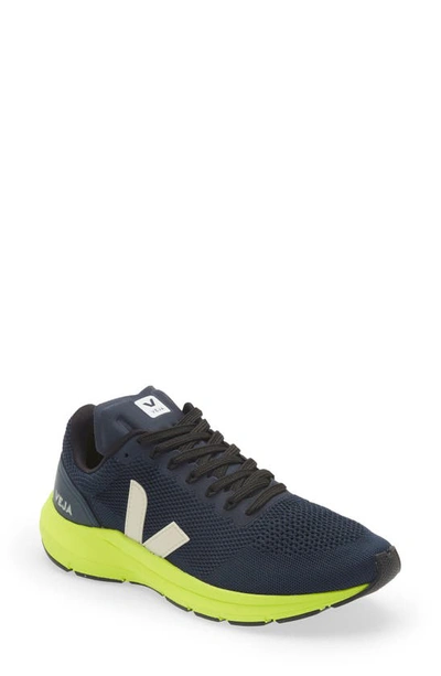 Veja Marlin Lt V-knit Fluo Sneakers In Black