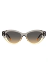 Missoni Gray Acetate Sunglasses In Grey Ochre/ Brown Ochre