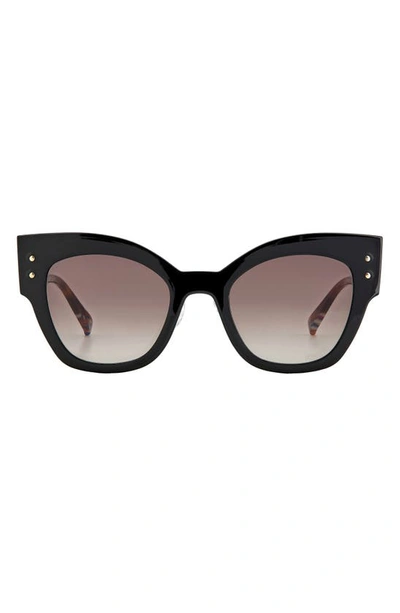 Missoni 53mm Gradient Cat Eye Sunglasses In Rose Gold/ Brown Grad