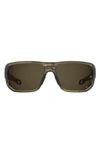 Under Armour Attack 63mm Square Sunglasses In Brown