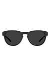 Under Armour Skylar 53mm Round Sunglasses In Black Grey