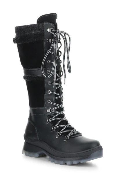 Bos. & Co. Daws Waterproof Winter Boot In Black/ Grey Saddle/ Goatlan