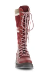 Bos. & Co. Daws Waterproof Winter Boot In Red/ Sangria/ Beige Saddle