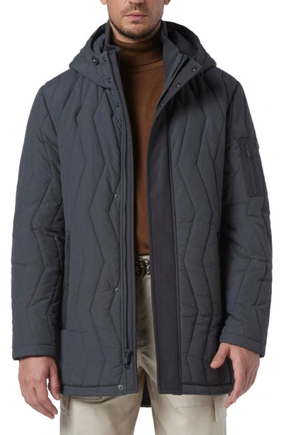 Andrew Marc Foley Water Resistant Jacket In Charcoal