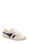 Gola Tennis Mark Cox Sneaker In Offwhite/ Navy/ Limelight