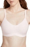 Nike Minimalist Everyday Bra In Light Soft Pink/ Mauve