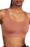 Nike Women's Alate Coverage Light-support Padded Sports Bra In Brown