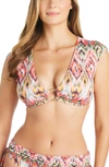 BLEU BY ROD BEATTIE FREE SPIRIT CAP SLEEVE BIKINI TOP