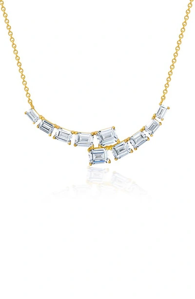 Crislu Oppulent Drops Pendant Necklace In Gold