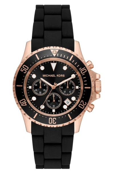Michael Kors Everest Chronograph Black Stainless Steel 