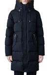 Mackage Antoine Windproof & Water Resistant Down Coat With Removable Bib In Black