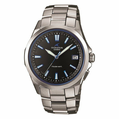 Pre-owned Casio Oceanus Ocw-s100-1ajf Premium Production Line Titanium Men's Watch 41.5mm