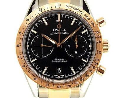 Pre-owned Omega Speedmaster '57 Co‑axial Chronometer Chronograph 41.5mm Red Gold Steel