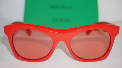 Pre-owned Bottega Veneta Sunglasses Red Red Bv1061s 004 54 20 145