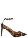 Aquazzura Love Affair 85 Leopard-print Pony Hair Pumps In Multicolor
