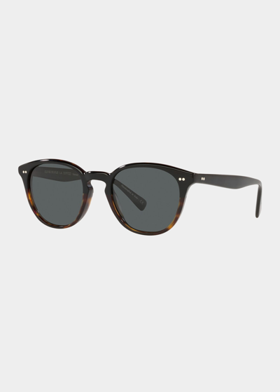 Oliver Peoples Desmon 50mm Pantos Sunglasses In Black Tort