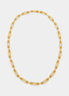 CHARLOTTE CHESNAIS PETITE BINARY CHAIN LONG NECKLACE IN GOLD VERMEIL
