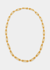 Charlotte Chesnais Petite Binary Chain Long Necklace In Gold Vermeil In Vermeil