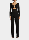 CHRISTOPHER ESBER REDUX LOW-RISE STRAIGHT TROUSERS
