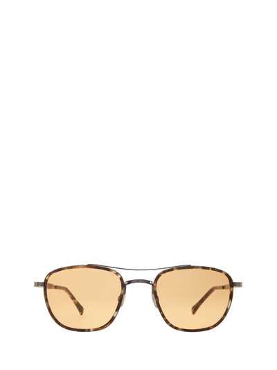 Mr Leight Price S Rose Clay-12k White Gold Sunglasses In Matte Leopard Tortoise