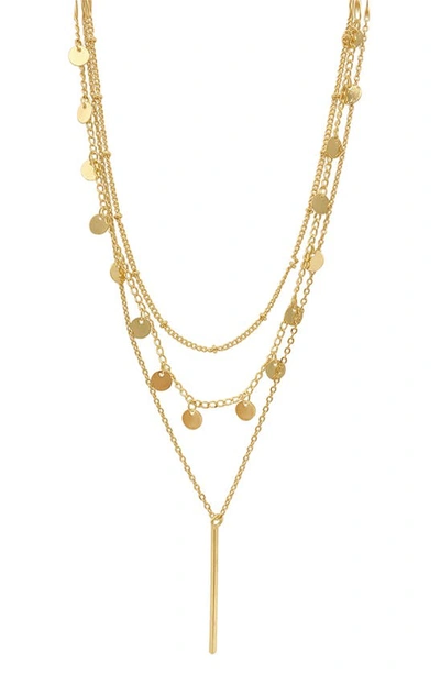 Adornia Chain Necklaces In Yellow