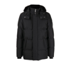 Moose Knuckles Mapleton Water Repellent Down Jacket In Black