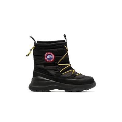 Canada Goose Toronto Logo-patch Snow Boots In Black