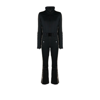 Goldbergh Premium Logo-jacquard Belted Softshell Ski Suit In Black