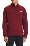 The North Face Canyonlands Quarter Zip Pullover In Cordovan Heather