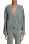Loulou Studio Ribbed-knit Cashmere Cardigan In Grey