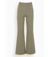 Jonathan Simkhai Kassandra Boot Cut Pant In Olivine In Neutrals